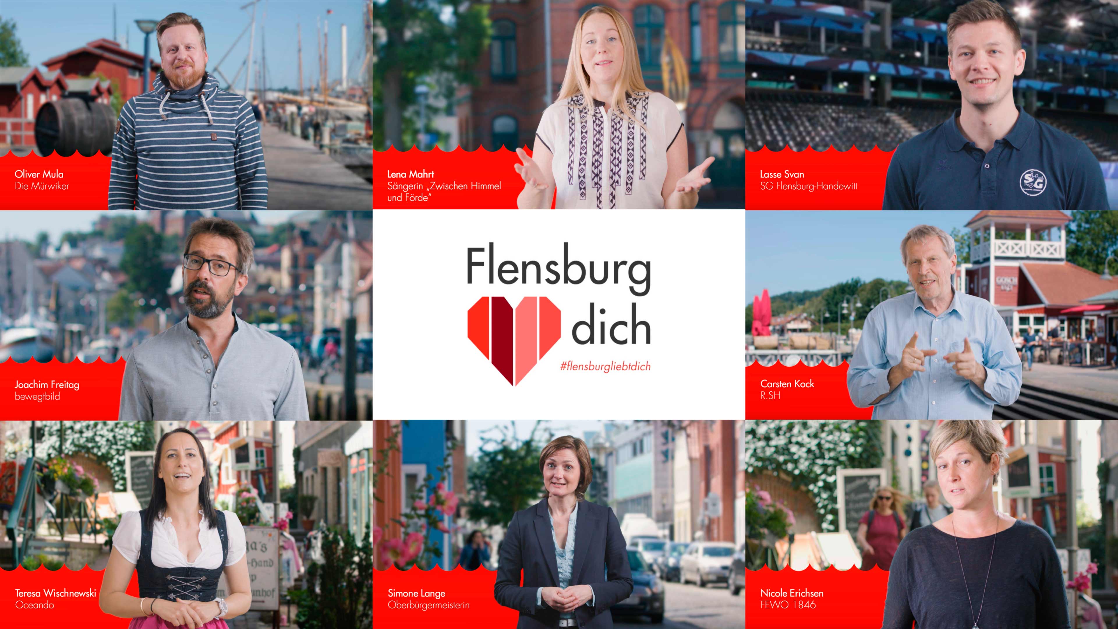 Bildercollage von Flensburg liebt dich