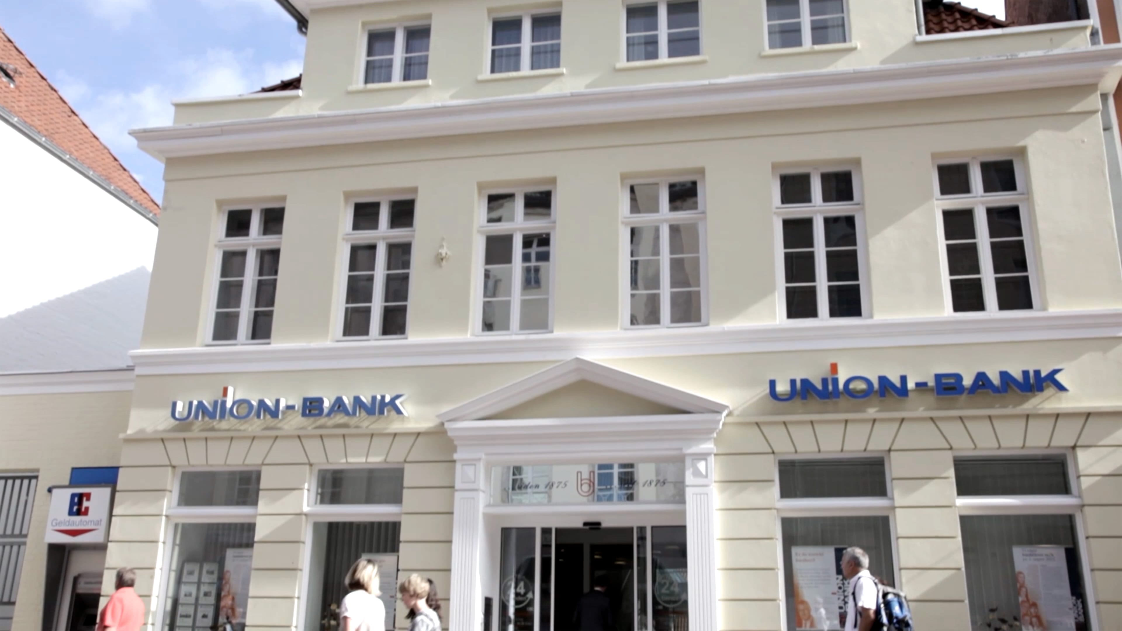 Außengebäude der Union Bank Flensburg